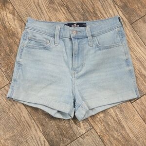 Hollister Women's Light Blue Denim Shorts